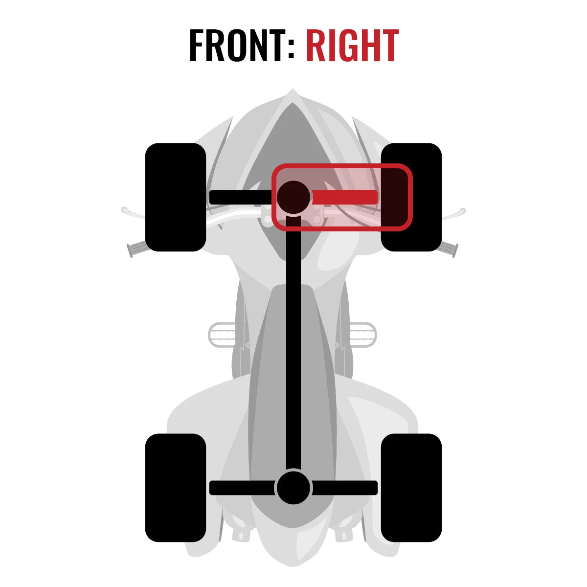 Yamaha Sixity Grizzly Auto 4x4 XTA compatible Front 2014-2015 YFM700 Axle SE EPS with FI Right