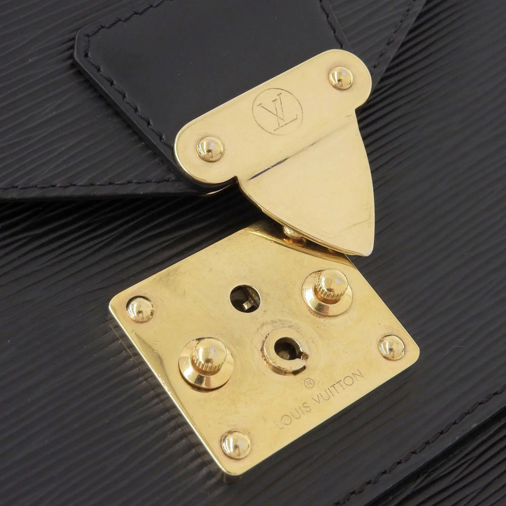 2WAY Used Monceau Epi Bag Authenticated Noir M52122