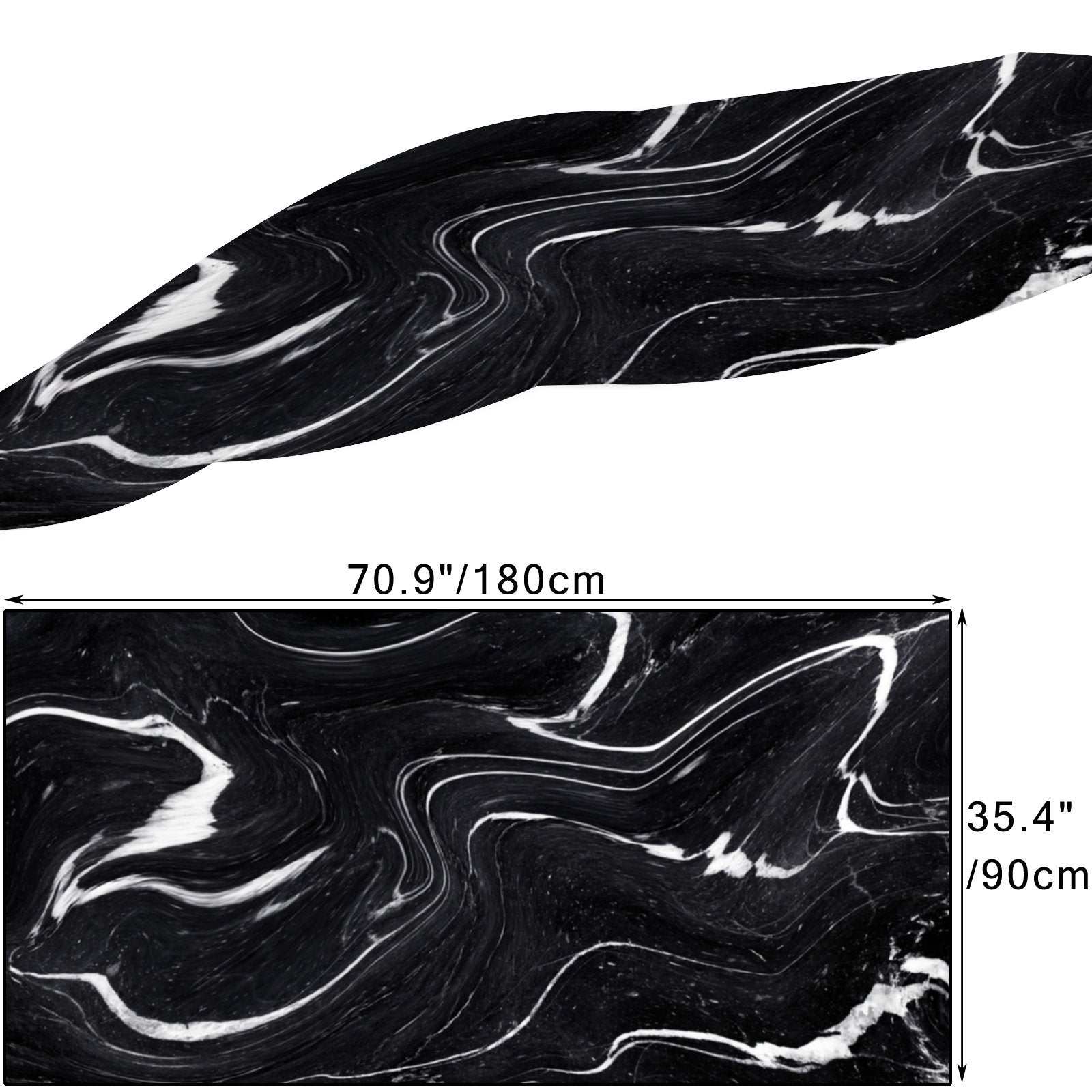 Large Shawls FREEAMG Black Wraps Neck Women Hair Sunscreen Silk Wraps Oblong Packed Marble Long Scarf Headscarf for Gift