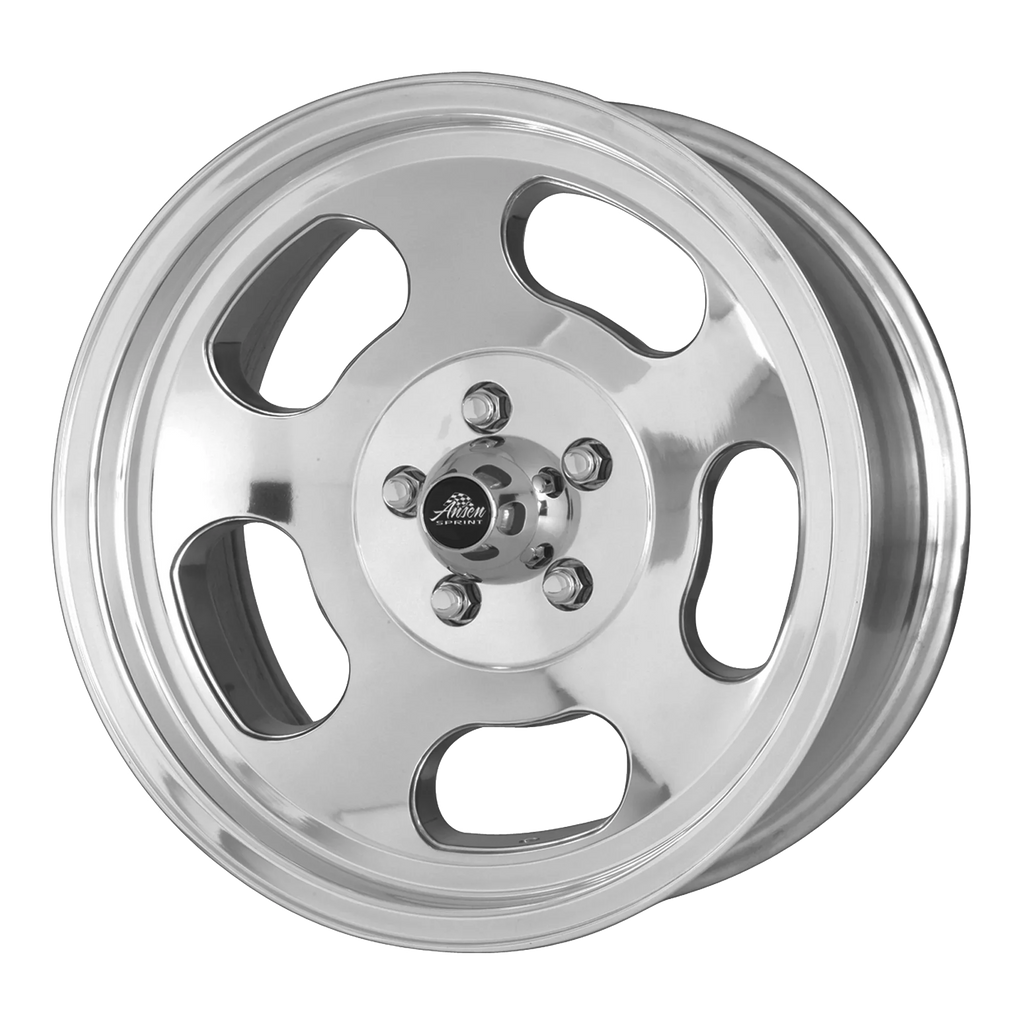 RACING 83.8CB 5X101.6 15X7 ANSEN WHEEL POLISHED VINTAGE VN69 0ET SPRINT AMERICAN