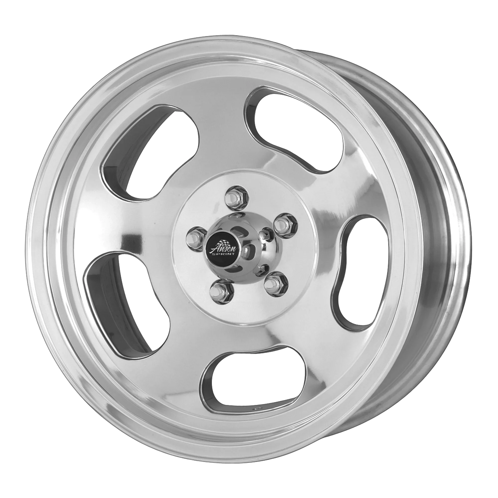 RACING 83.8CB 5X101.6 15X7 ANSEN WHEEL POLISHED VINTAGE VN69 0ET SPRINT AMERICAN