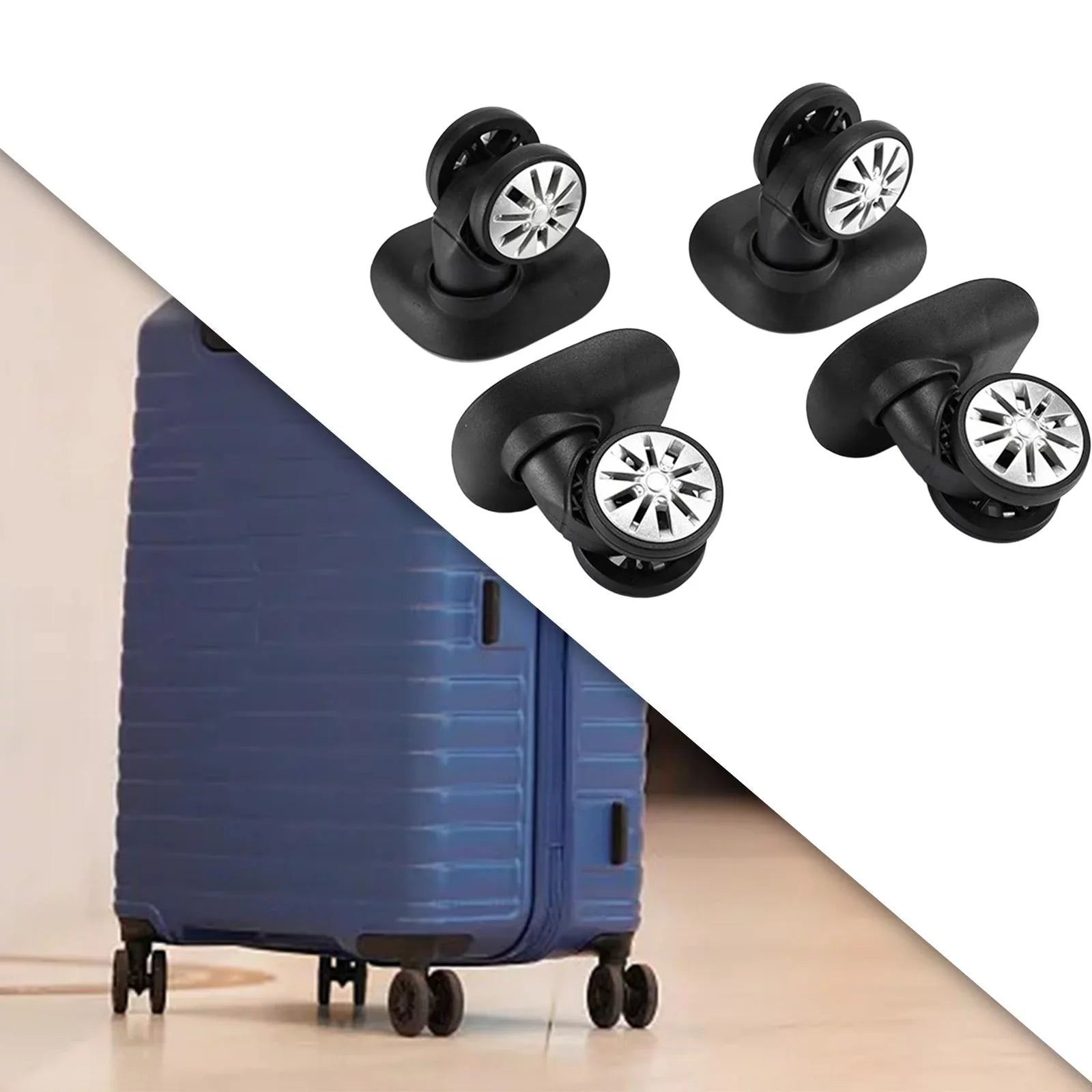 for Luggage Replacement Trolley Bag Case 4Pcs Wheels Caster Wheels Suitcase