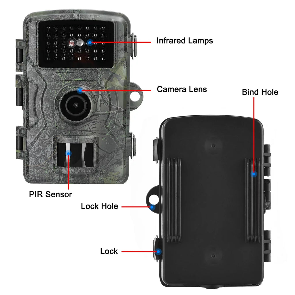 Camera with Waterproof, 1080P 16MP our Moments Infrared Wildlife IP66 Lights Tomshoo Portable Capture Trail