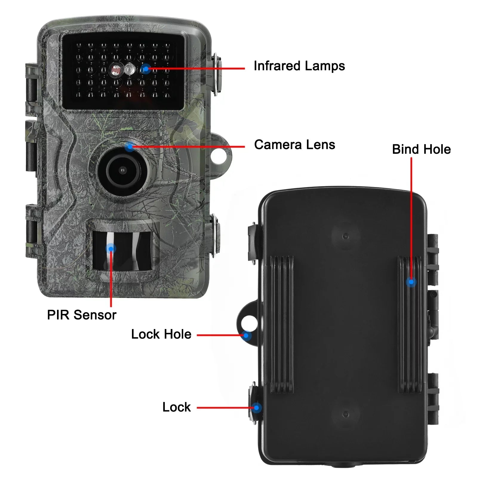 Camera with Waterproof, 1080P 16MP our Moments Infrared Wildlife IP66 Lights Tomshoo Portable Capture Trail