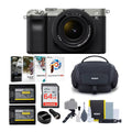 FE a7C Lens with (Silver) Bundle Alpha Camera Mirrorless Essentials 28-60mm