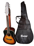 12/6 Sided Double Double Neck, Guitar 2021 Strings Sunset Acoustic PT Busuyi