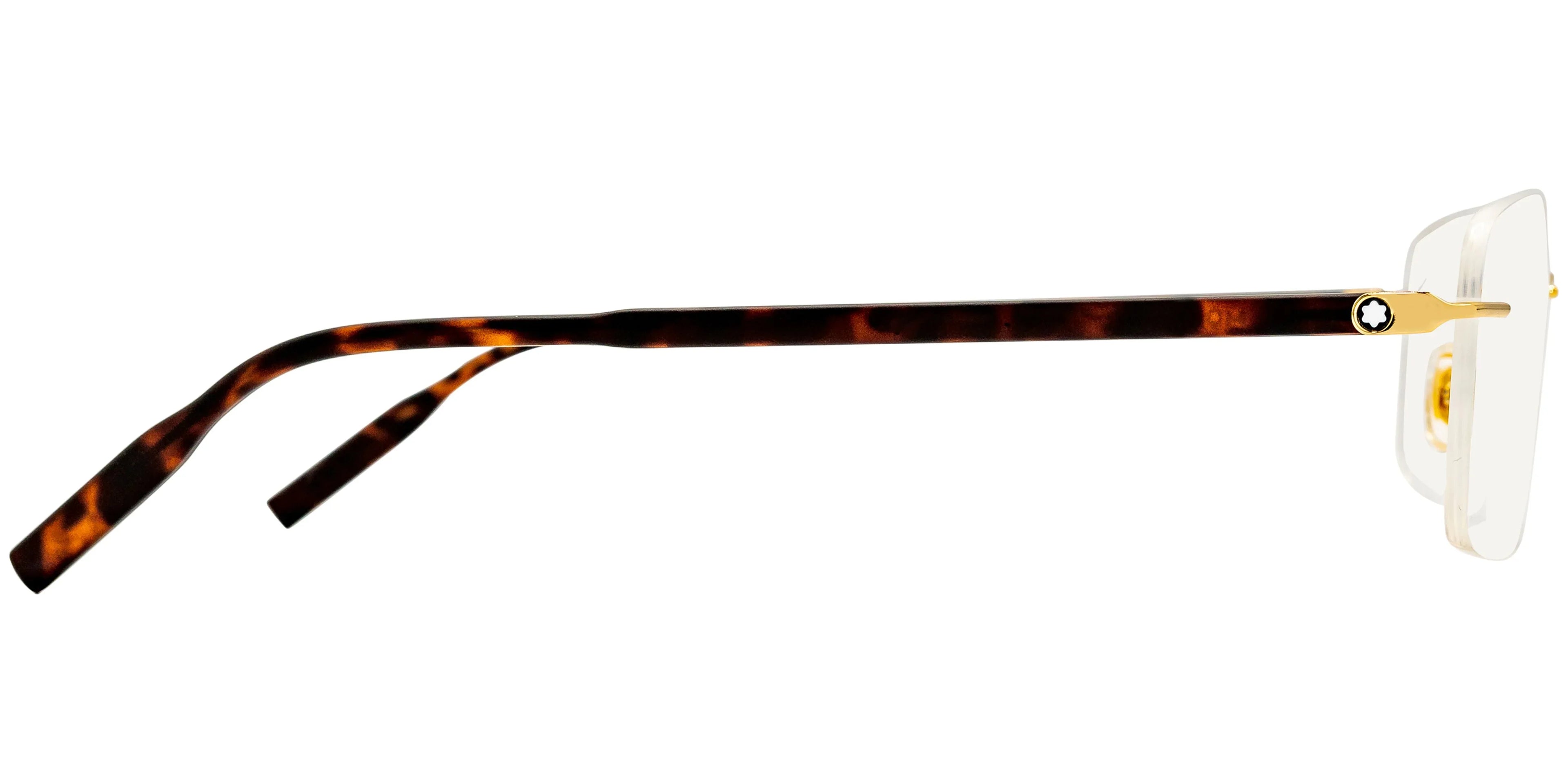 Eyeglasses 0221 Havana O- 006 MB Montblanc / Rimless
