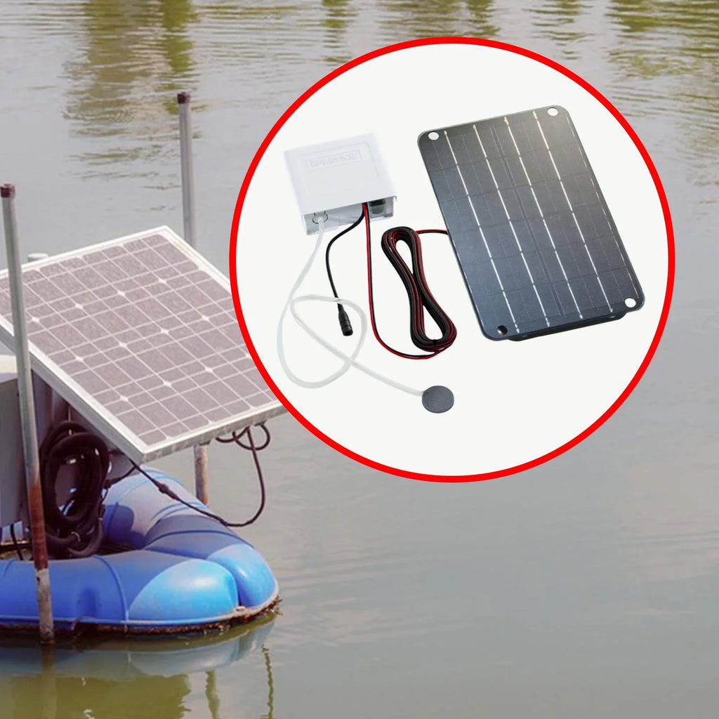 Pump Pond Solar Hydroponics Silent Pond Eco Pump Solar Pump,Aquarium Friendly,6V Oxygenator for Air Powered Solar simhoa Air Aerator
