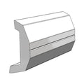 Rigid V21-3670BKA20D x Marine x Rub Vinyl, Black Taco 20'L 1-7/8"H Rail Insert, 3/4"W
