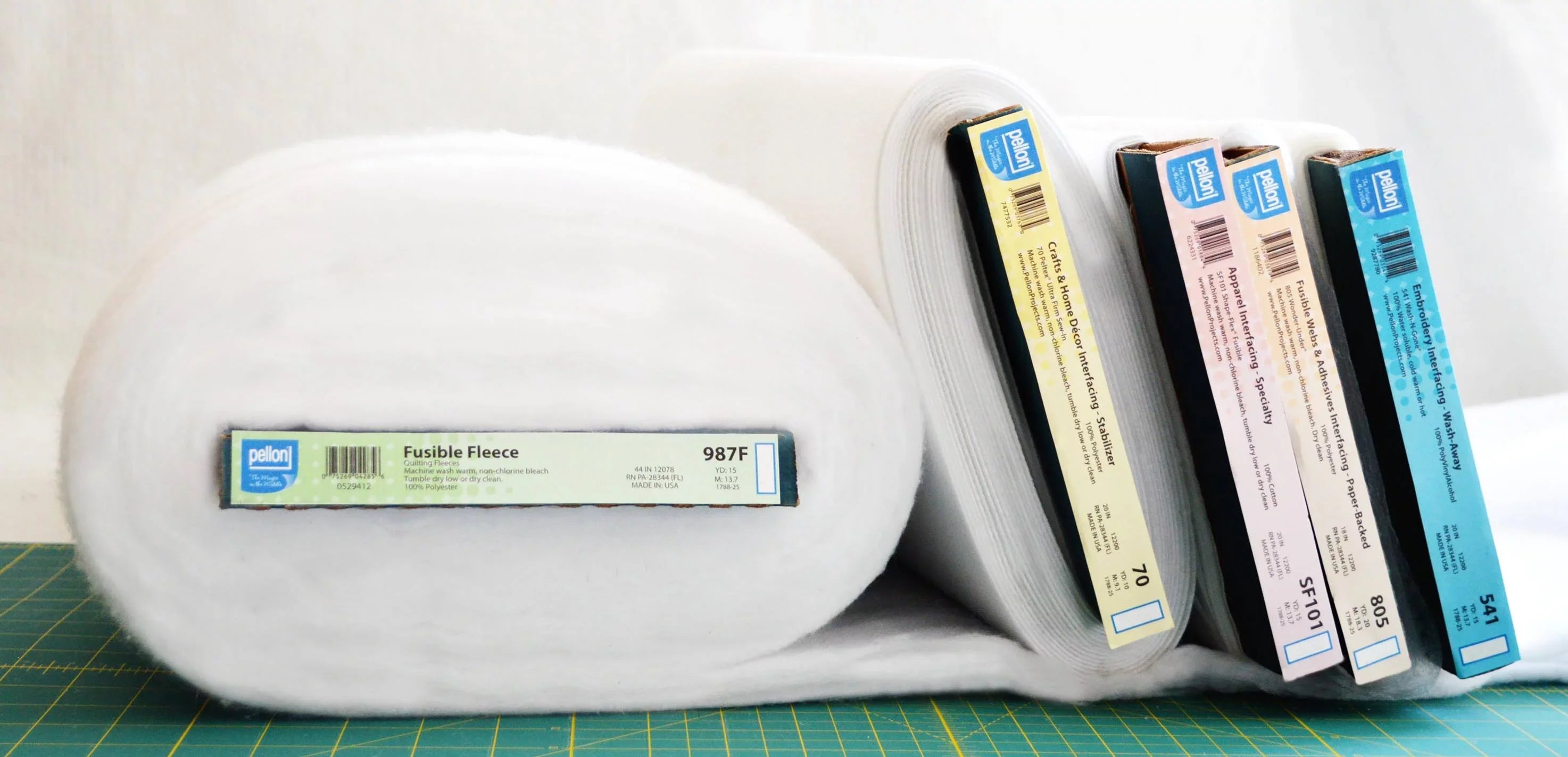 Pellon Stabilizer, Bolt the by Craft-Fuse Fabric x 20" Yards White. 808 20