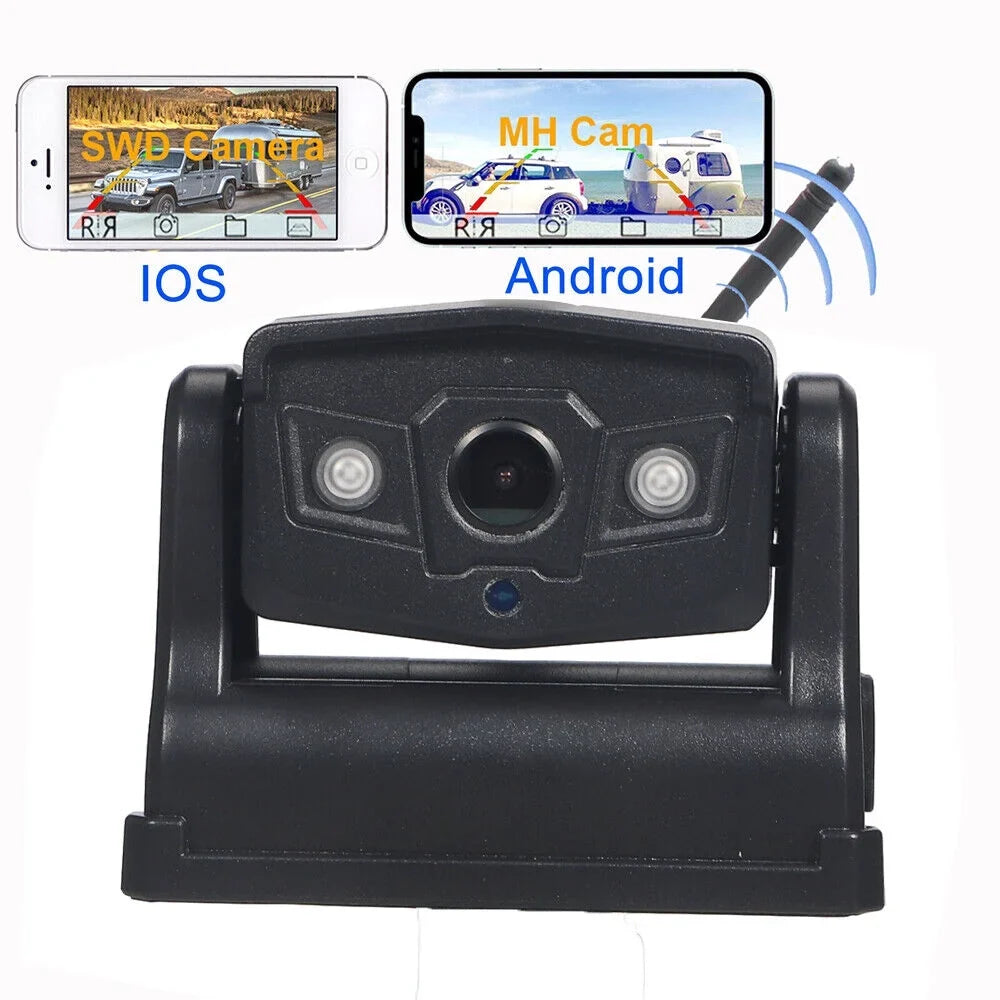 Magnetic Wireless Battery Backup 9600mAh Onemayship Front/Rear Camera View WiFi Camera,