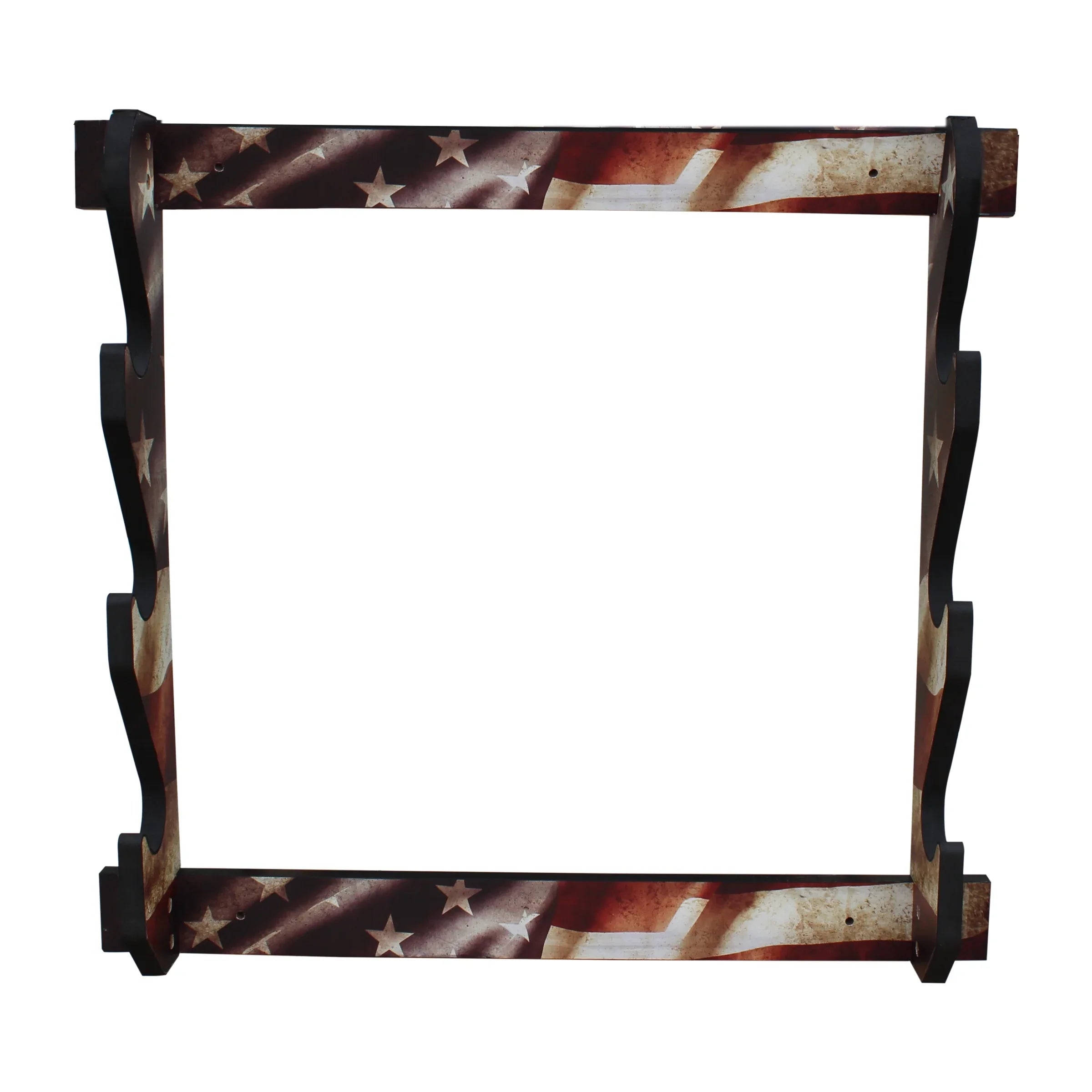 '- Rifle/Shotgun Assembly Indoor Easy Wall Finish Storage Creek Rush Convenient Rack Display Creations 3 Americana