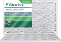 Filterbuy MERV (2-Pack) Air 13 Furnace AC HVAC Pleated 14x24x1 Filters