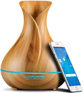 Light Home Essential Modern Sierra Aromatherapy Diffuser 400 Oils, ml and WiFi Humidifier for Smart Wood