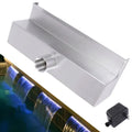 Silver Cascade Pool Waterfall Pond Steel Spillway Fountain 11.8" Stainless