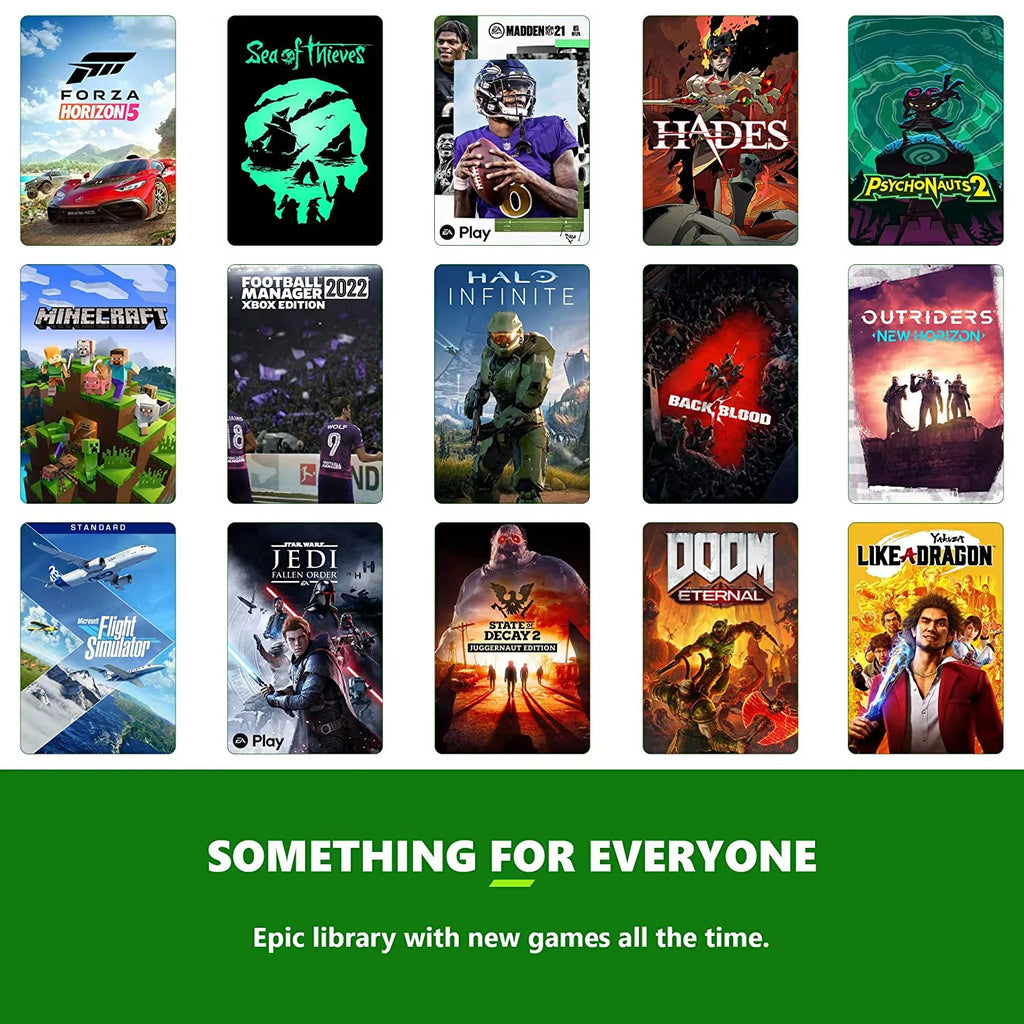 Two Microsoft Ultimate Xbox Xbox Month Bundle, Controllers, 3 Game Mazepoly Series Xbox with Pass X Wireless Accessories