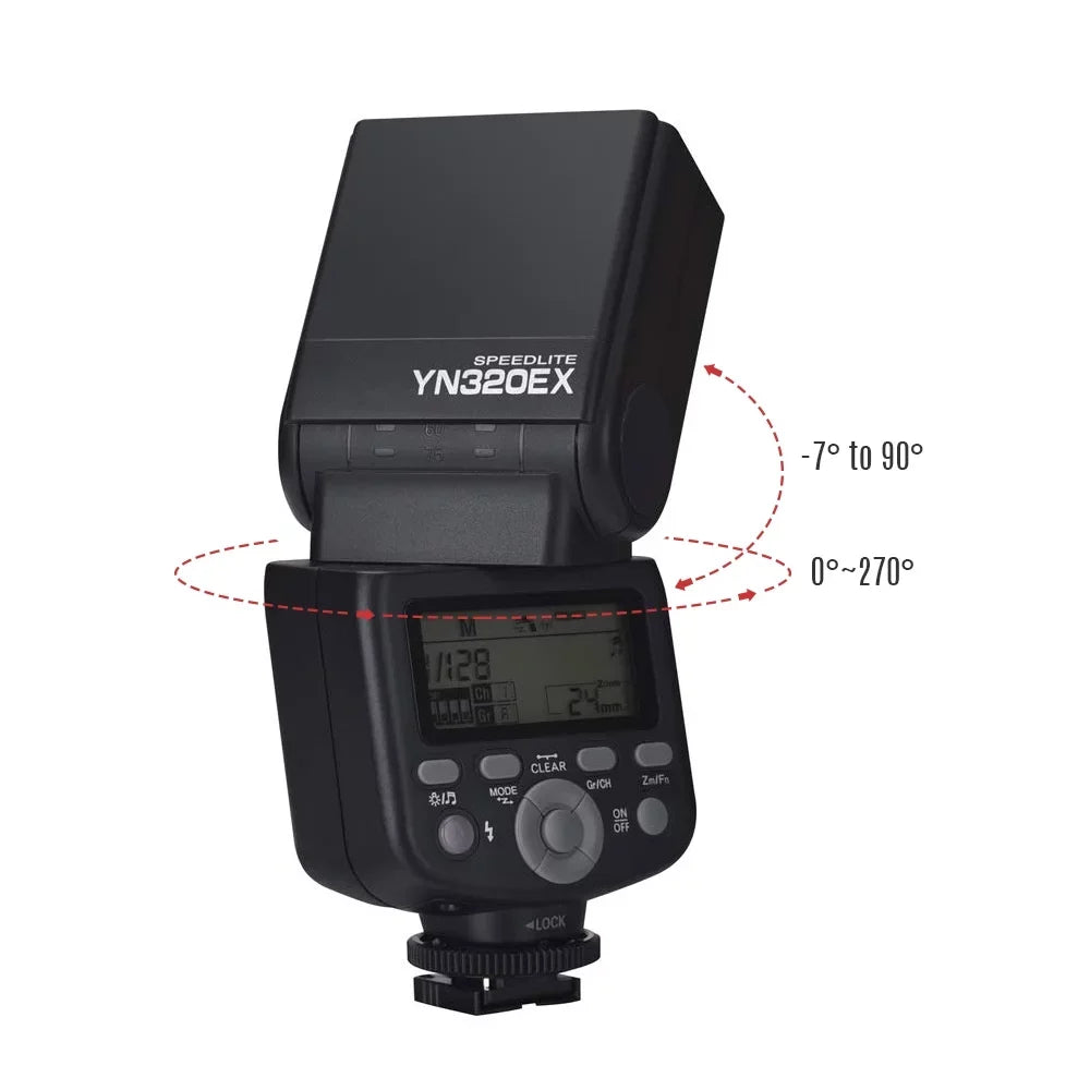 HSS YONGNUO 18000s for A6300/ Speedlite A99/ A58/ A7/ Wireless Flash A77 A7R/ Slave YN320EX A7S/ A6500 5600K A6000/ II/ TTL GN31 Master