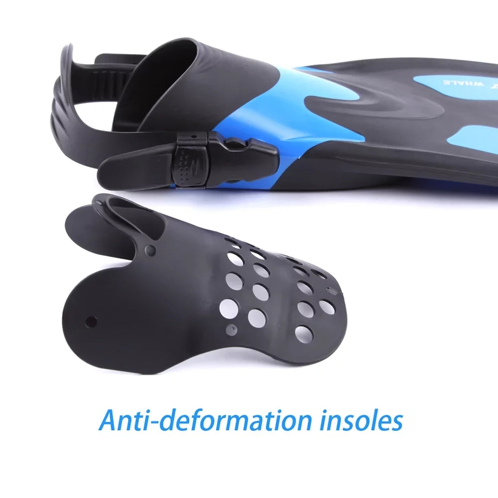 Snorkeling Fins and Swim WHALE for liquid Perfect Heel Adjustable
