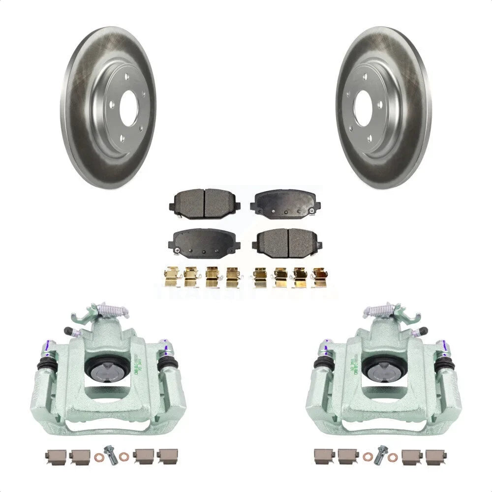 Rotors KCG-100133P Rear Transit C/V 2012 Caliper With Front Brake Semi-Metallic Dual Coated Piston And Auto Kit Disc Ram For Pads