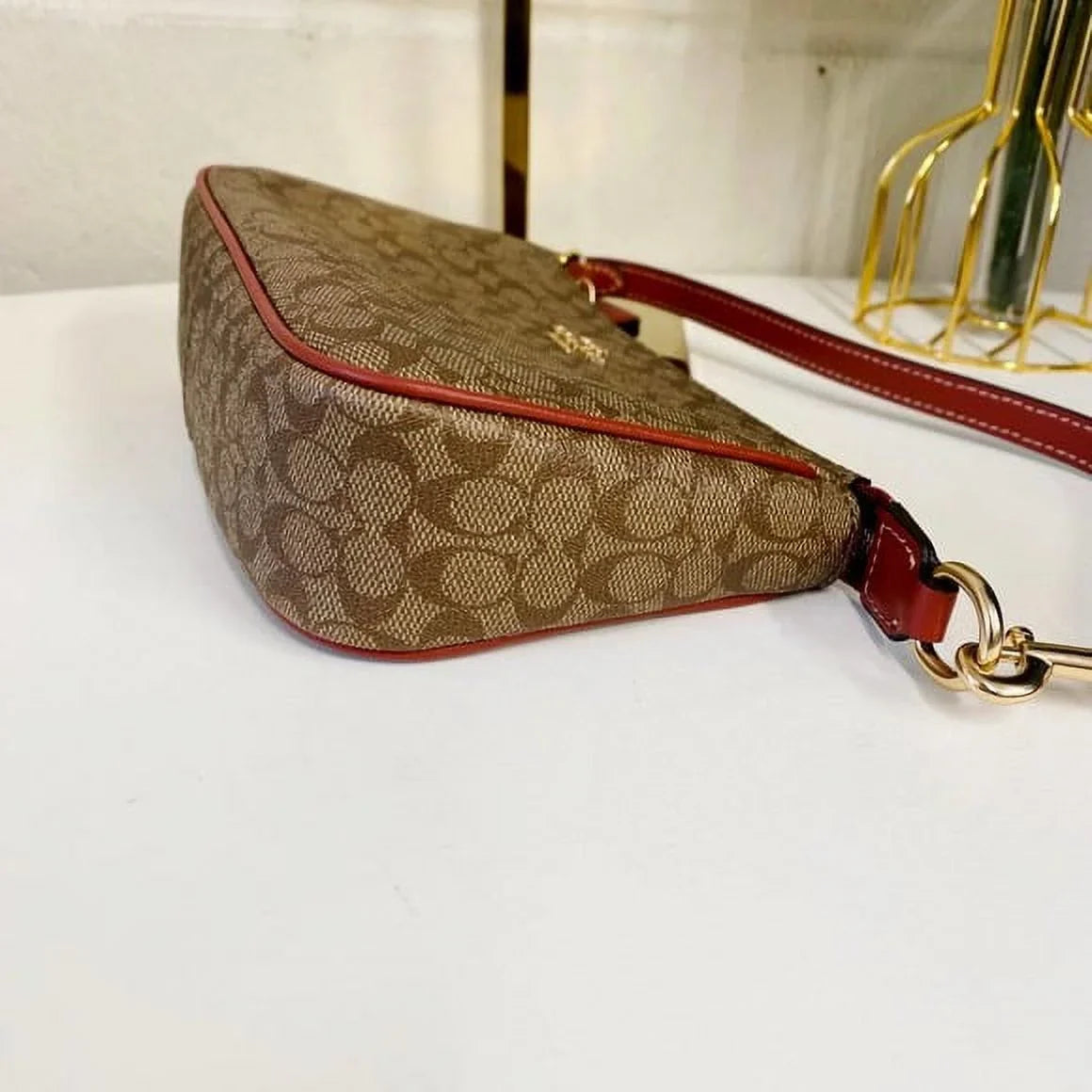 Canvas CE698 IN Terracotta Nolita Coach Khaki In 19 Colorblock Signature