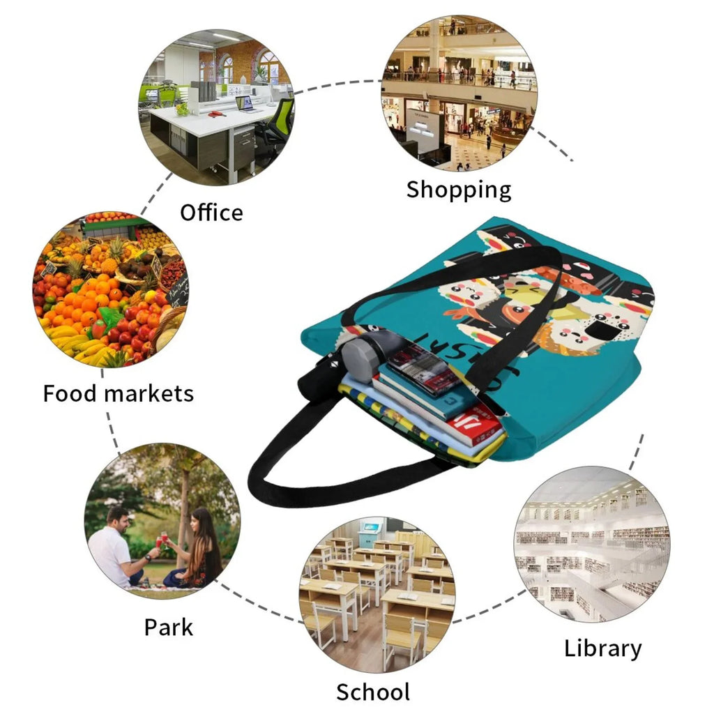 Love Large Capacity Tote I Women'S Handbags Sushi Lukts Hobos Bag Bag Bag,Shoulder Shopping