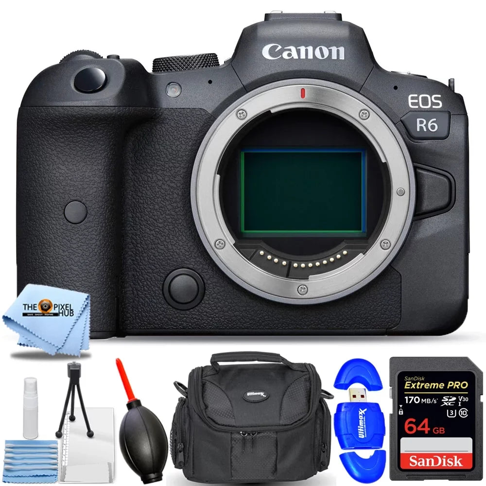 7PC Mirrorless Camera Bundle R6 - EOS Canon (Body Only) Accessory Digital