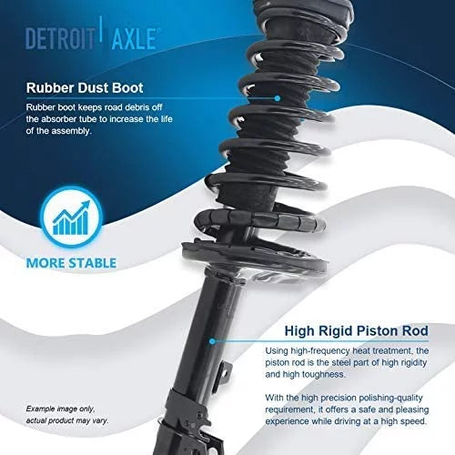 Springs Rear Assembly for 1998 Struts Ready Install Complete w/Coil 1999 1997 - 2001 Detroit Solara Camry, [2.2L] Axle Quick 2 Toyota Struts Replacement 1999-2003 2000 Struts