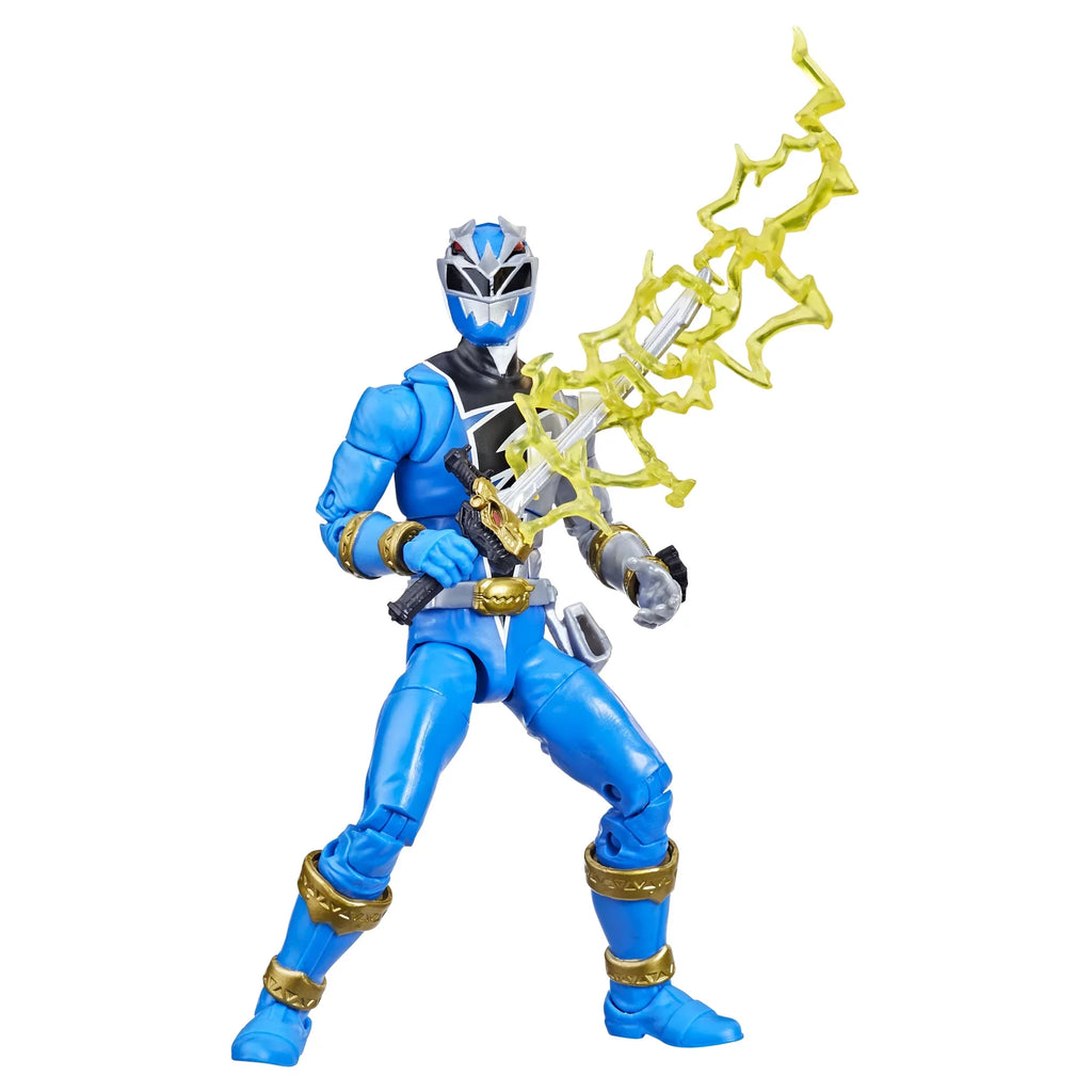 Power Dino Lightning with Toy Blue Collectible Action Rangers 6-inch Collection Premium Figure Fury Ranger Accessories