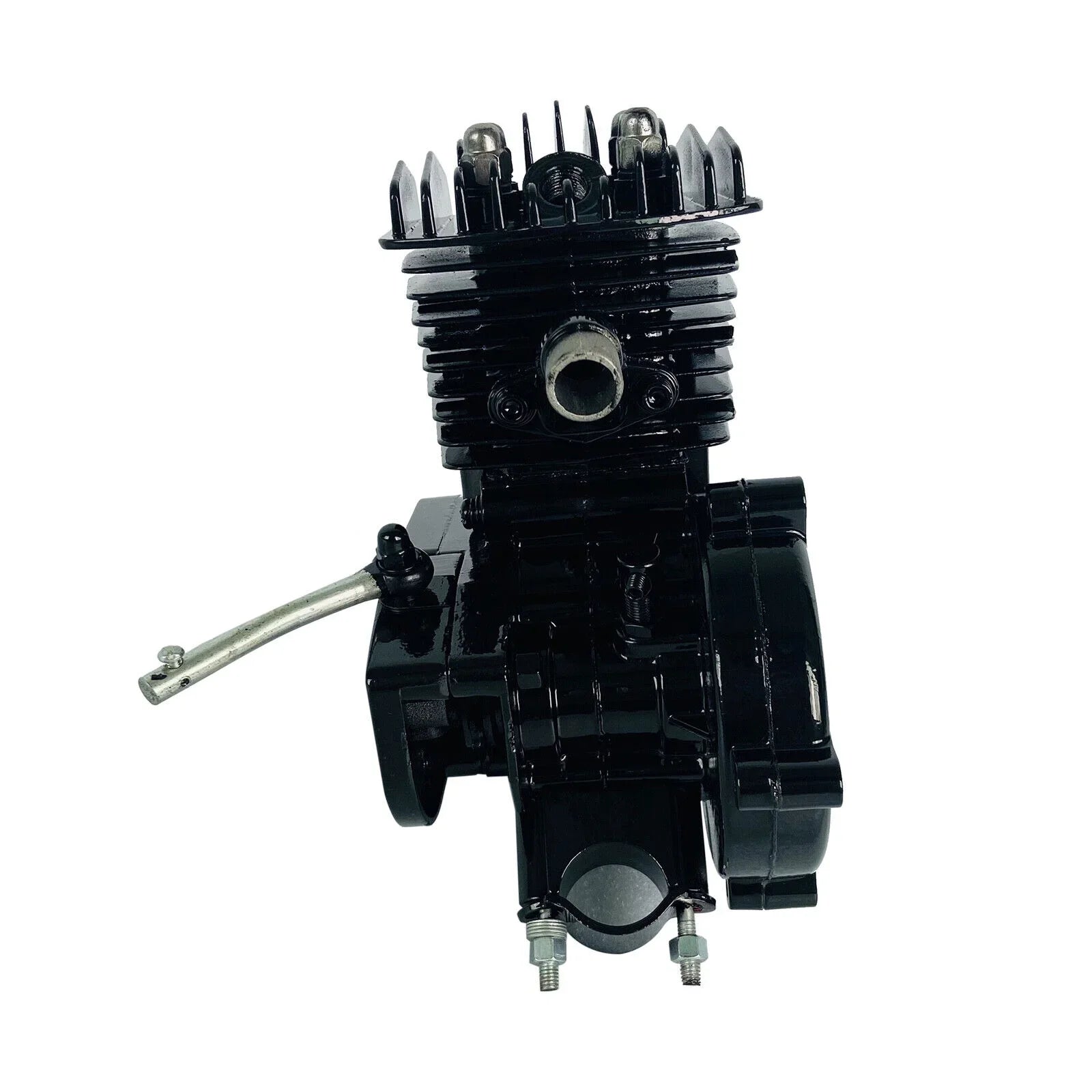 Air-Cooled 2-Stroke Petrol Assembled 80cc Black Full Single Bicycle Engine Bike Gas Motorized Motor Cylinder Miumaeov