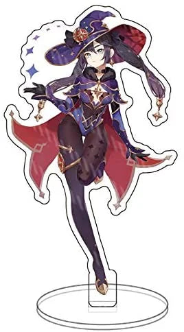 Stand Figure,Colorful Genshin Collection Impact Exquisite for Fans' Characters (Mona) Design Character Acrylic Game and