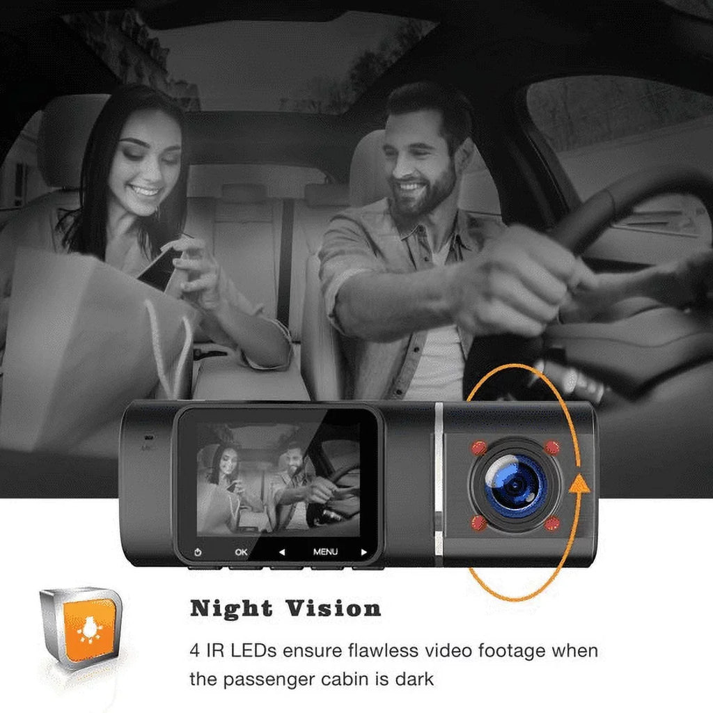TOGUARD Car 1080P LCD ,Parking Night Inch Cam G-Sensor, Car Dash Recording, Display 1.5 Vision HDR Camera Loop Camera ,IR Mode, FHD