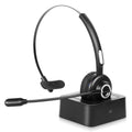 Dock Bluetooth Mute with Isolation Function Microphone, 10 Charging Mic Headset With for Cell Wireless Comfortable Headset, Headset Note Phone Base with Charging Noise Wireless UX-M97