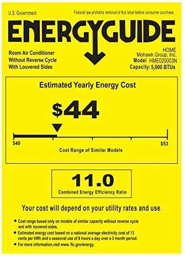 up Compact Ft. Reusable Speeds Washable Rooms Filter, and Window Mechanical 2 AC - Bedroom Control to Sq. BTU Easy Fan hOmeLabs Conditioner with 150 Air Cooling 2 Speeds, - Unit Ideal 5000 for