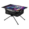 BBQ Compact with for Storage Portable exterior Foldable Table Picnic Fishing Cool Hiking Table Wolf Table Abstract Bag Beach Camping