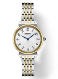 Steel Women's Watch Essential SFQ800 Quartz Seiko Arabic Stainless Two Dial Tone