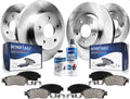 Rotors Brake Brakes Axle Brake 2.5L 2015 Brakes Detroit Rear 2016 for Front Ceramic Kit 2014 2013-2016 Escape 2013 Brake Rotors - and Pads Disc and 1.6L