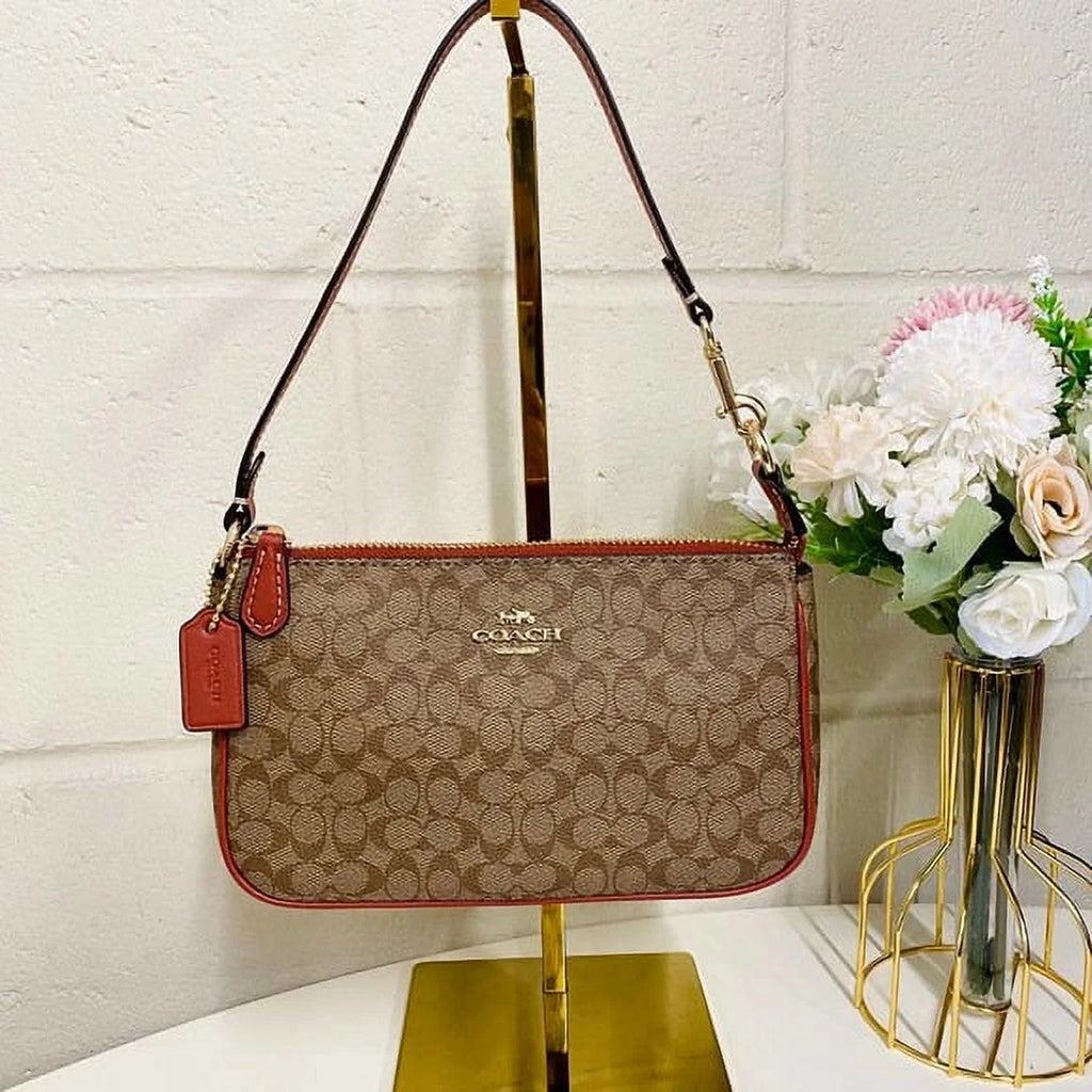 Canvas CE698 IN Terracotta Nolita Coach Khaki In 19 Colorblock Signature