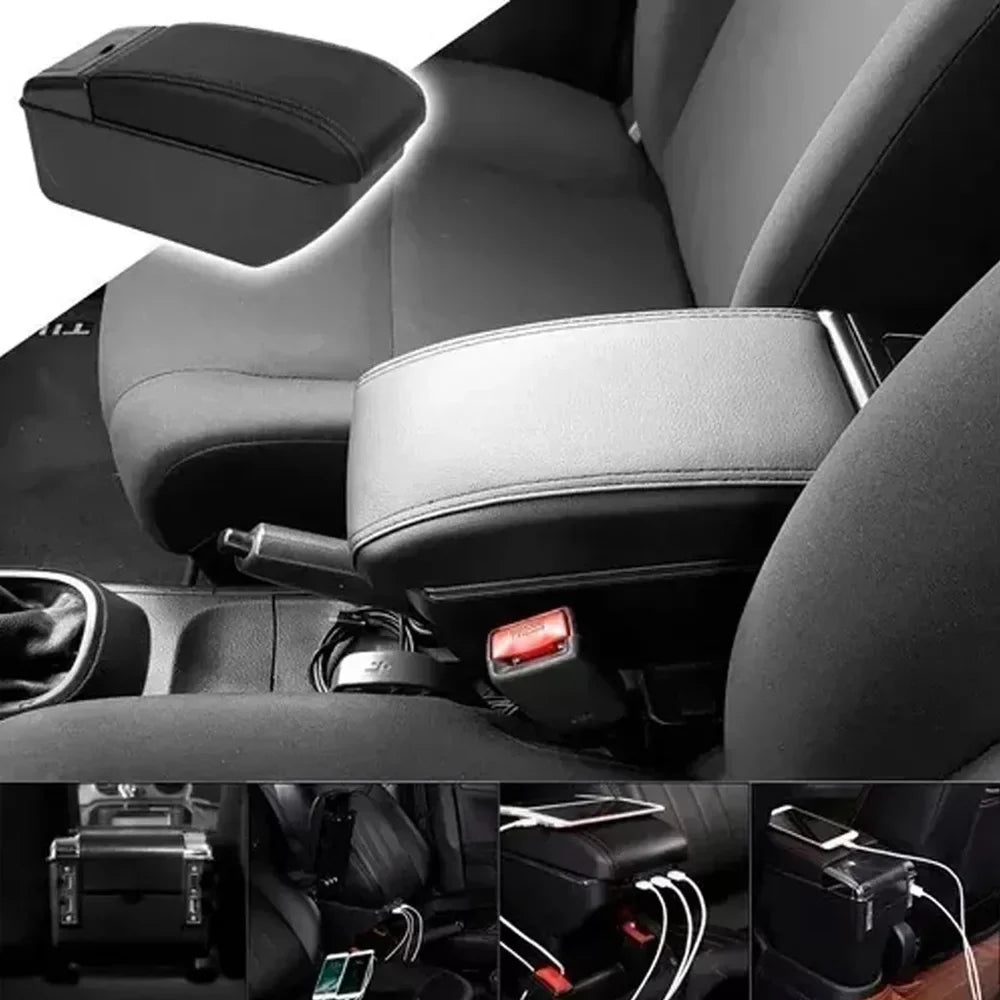 Armrest USB Universal armrest Nebublu box,Box Cushion accessories: Cup USB Universal Rest Leather Cushion 7 Rest Cushion 7 Car 7 Universal Car Rest Box Leather