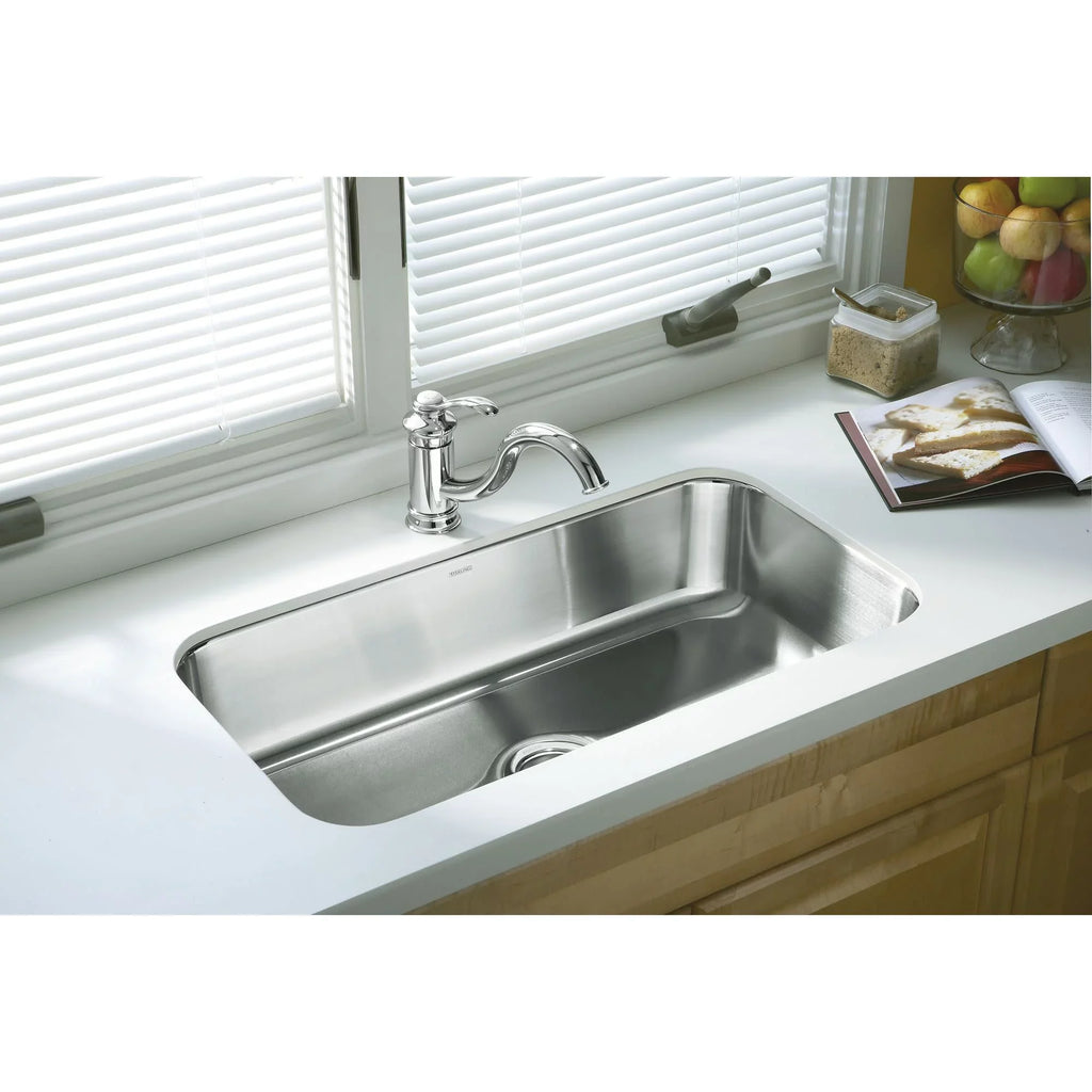 Single-Bowl Sink Kitchen 31-7/8" 9-5/16" X X Sterling 18-1/16" McAllister Undermount