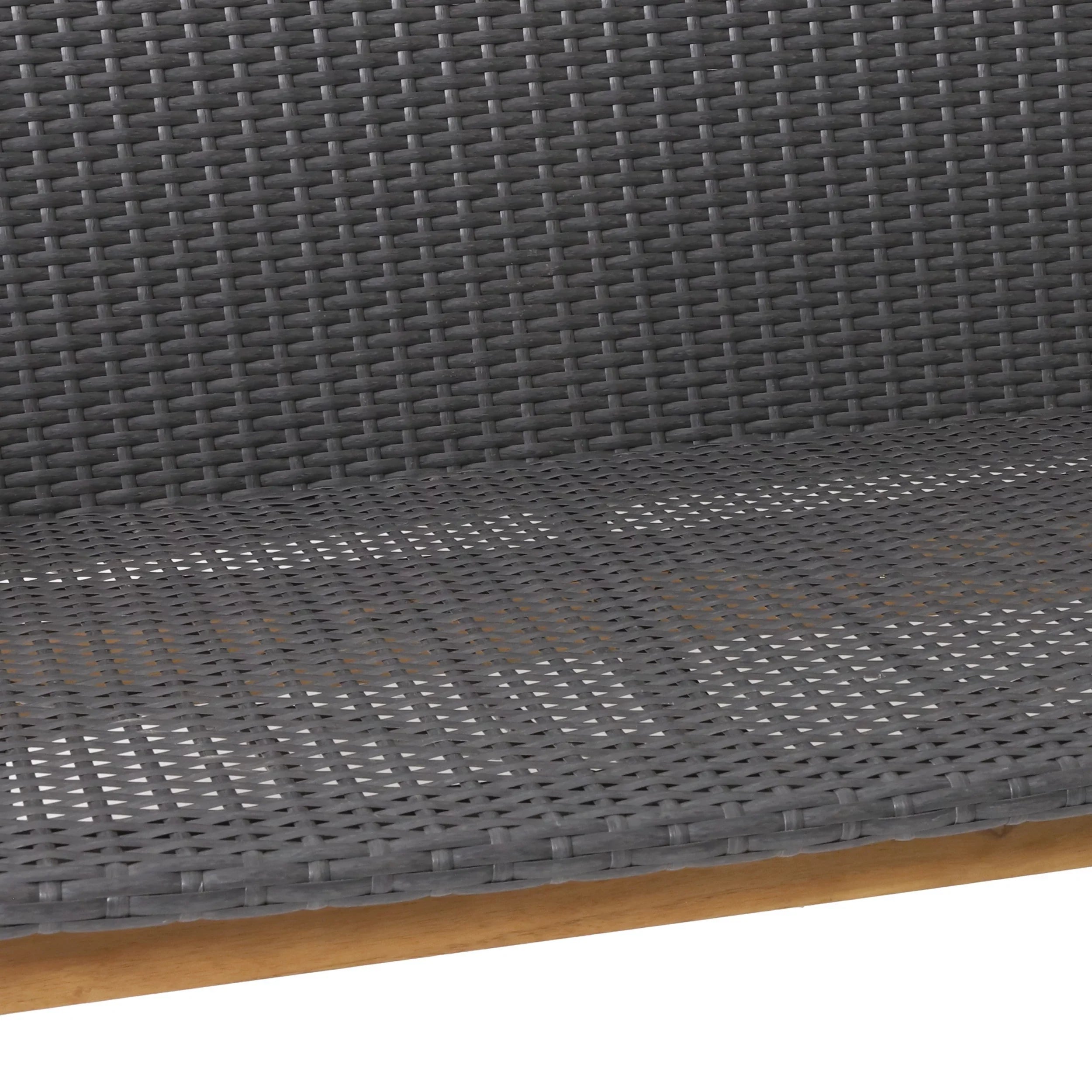 Gray Wicker exterior Acacia Teak and and 4 Wood , Chat Remuda Seater