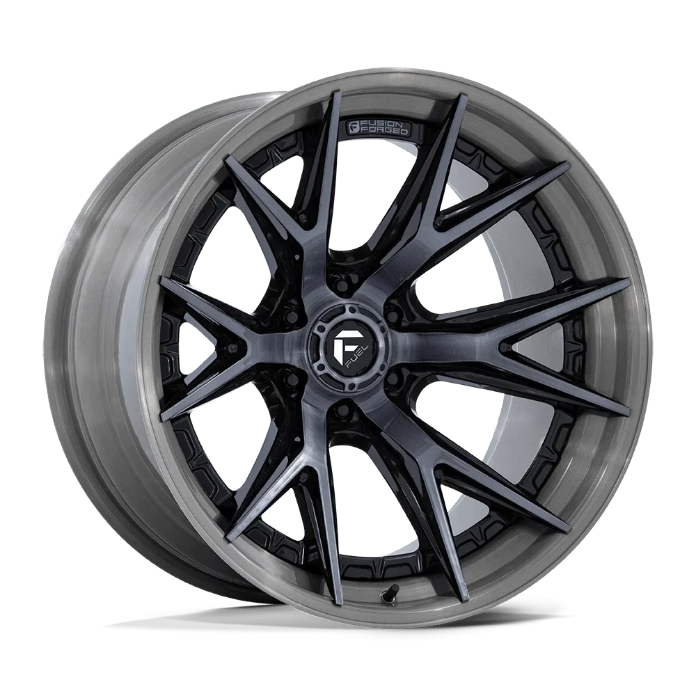 6x135 Gloss FC402 Fuel 20x10 W/ FORGED (-18mm) Wheel Catalyst Black Brushed Gray