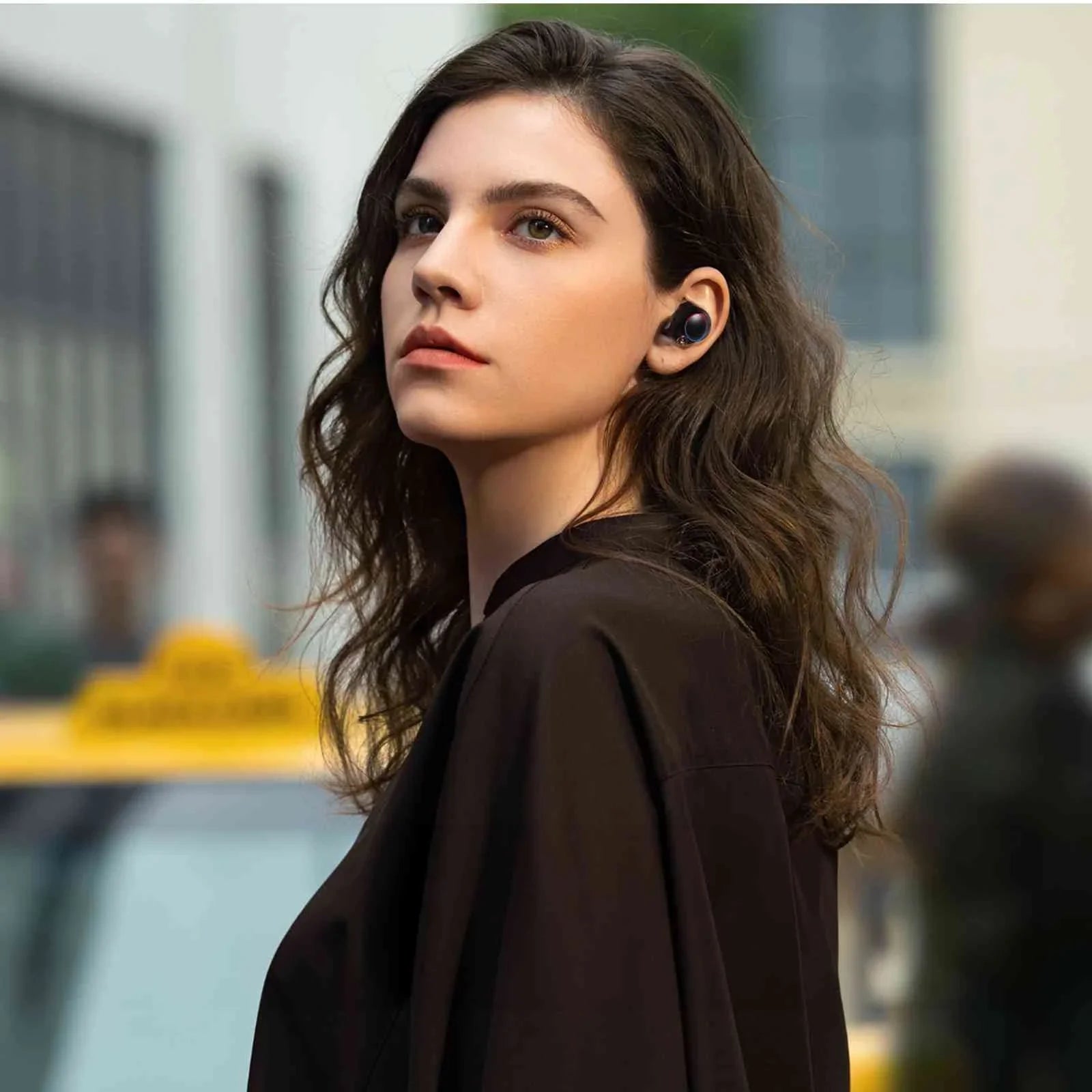 IPX5 liquid Resistance, Earbuds Bluetooth Bluetooth Black, Case, 5.2 UrbanX Charging (HD) + with Connect, Tab Wireless Balanced, Connection, True M8 Compatible Bass Boost Dual