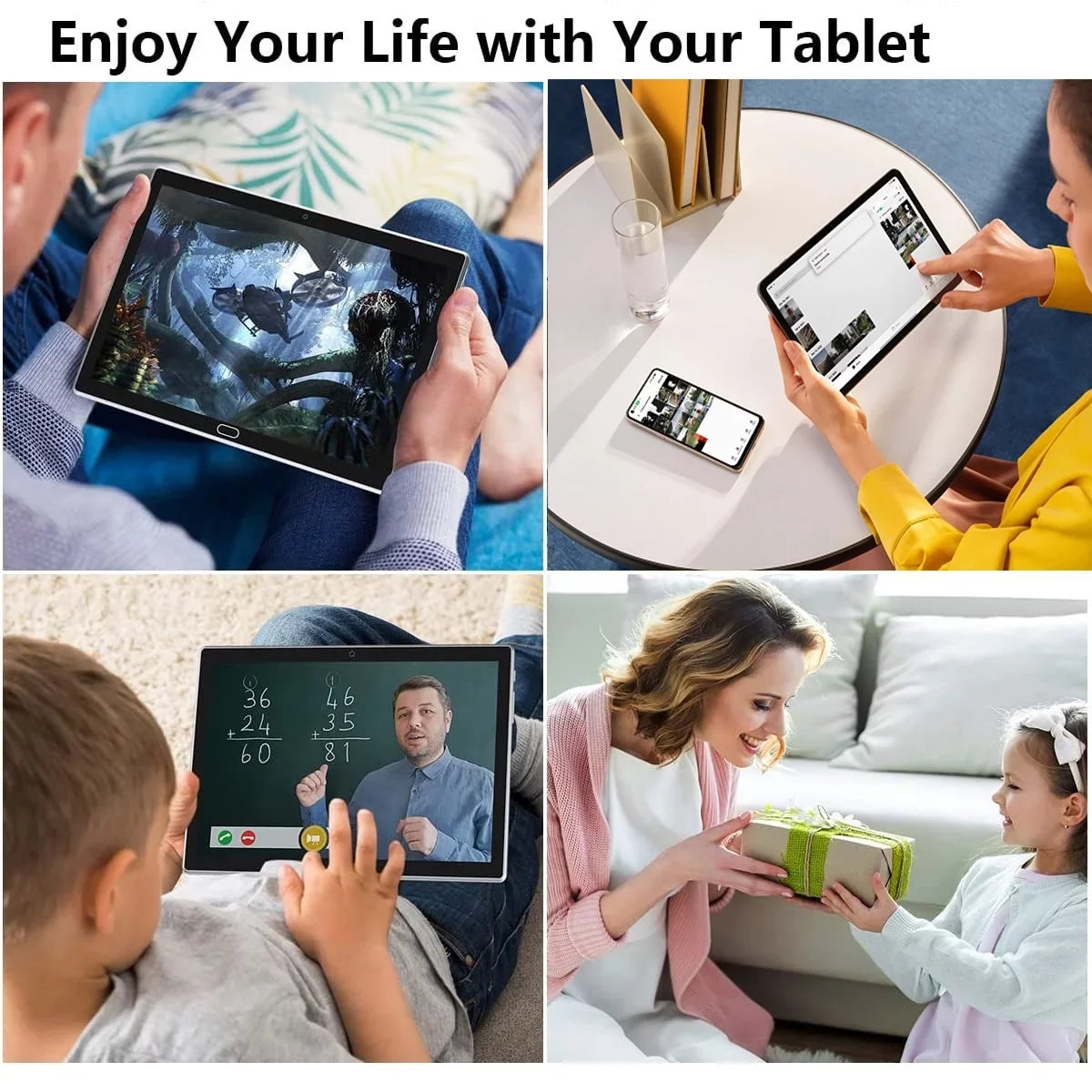 in Tablet,Mother's RAM+64GB Tablet Gift Tablet, Keyboard,4GB Processor,Dual Camera,Wi-Fi Tablet, Android 1 Tablet, Storage,Octa-Core Phone Tablet,Tablet 10 4G 13MP Day 11 2 with Android Tablet inch
