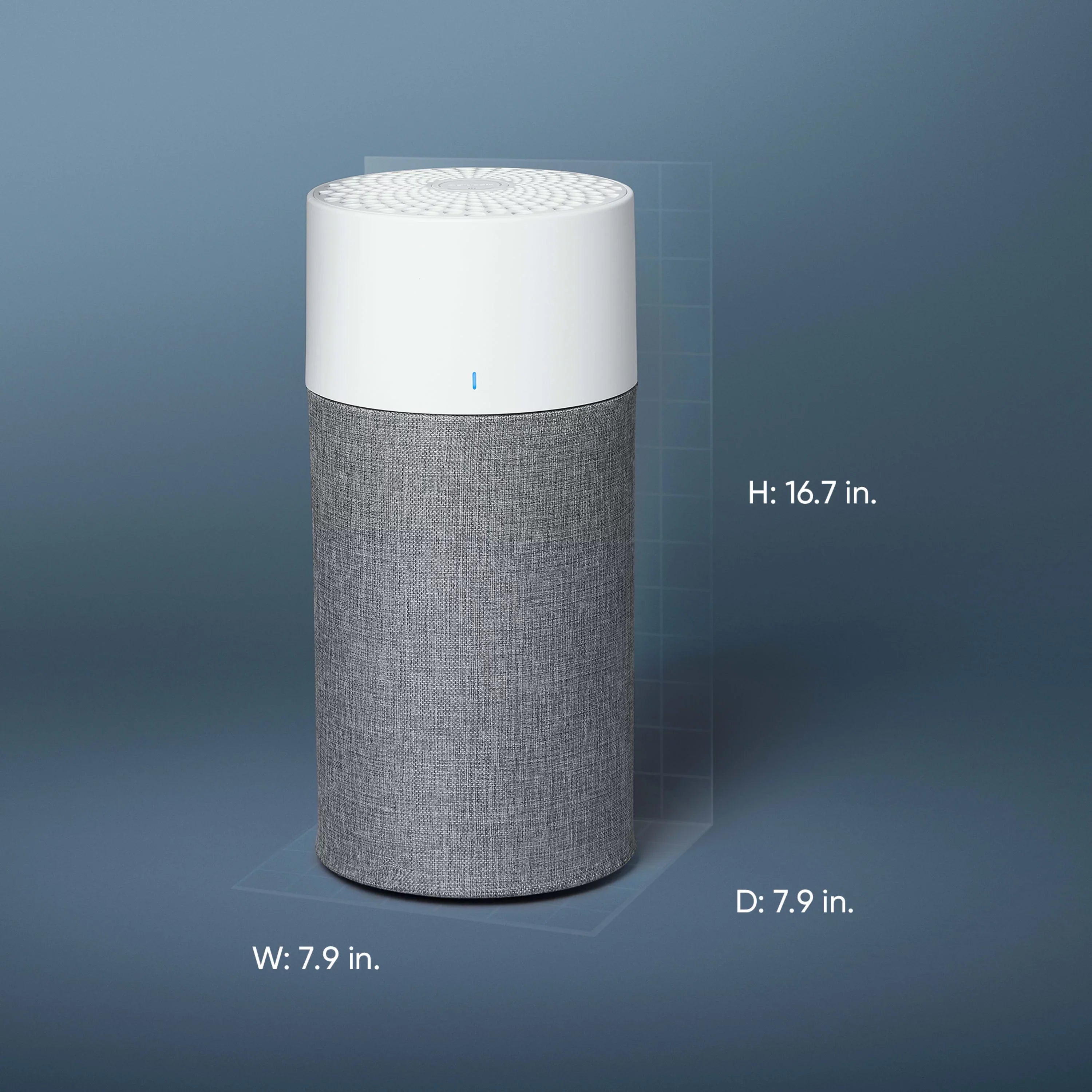 Room Air Smoke, Bacteria Purifier and with Dander, Blue Washable for HEPA Pure Allergies, Pollen, Viruses Dust, Blueair and Pre-Filter with Mode Pet 411 Silent Auto Small Technology Auto