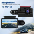 Front Vision Rear Cam Angle and Dash Night SYTHERS 170° Loop Dash Wide Camera Recording 1080P