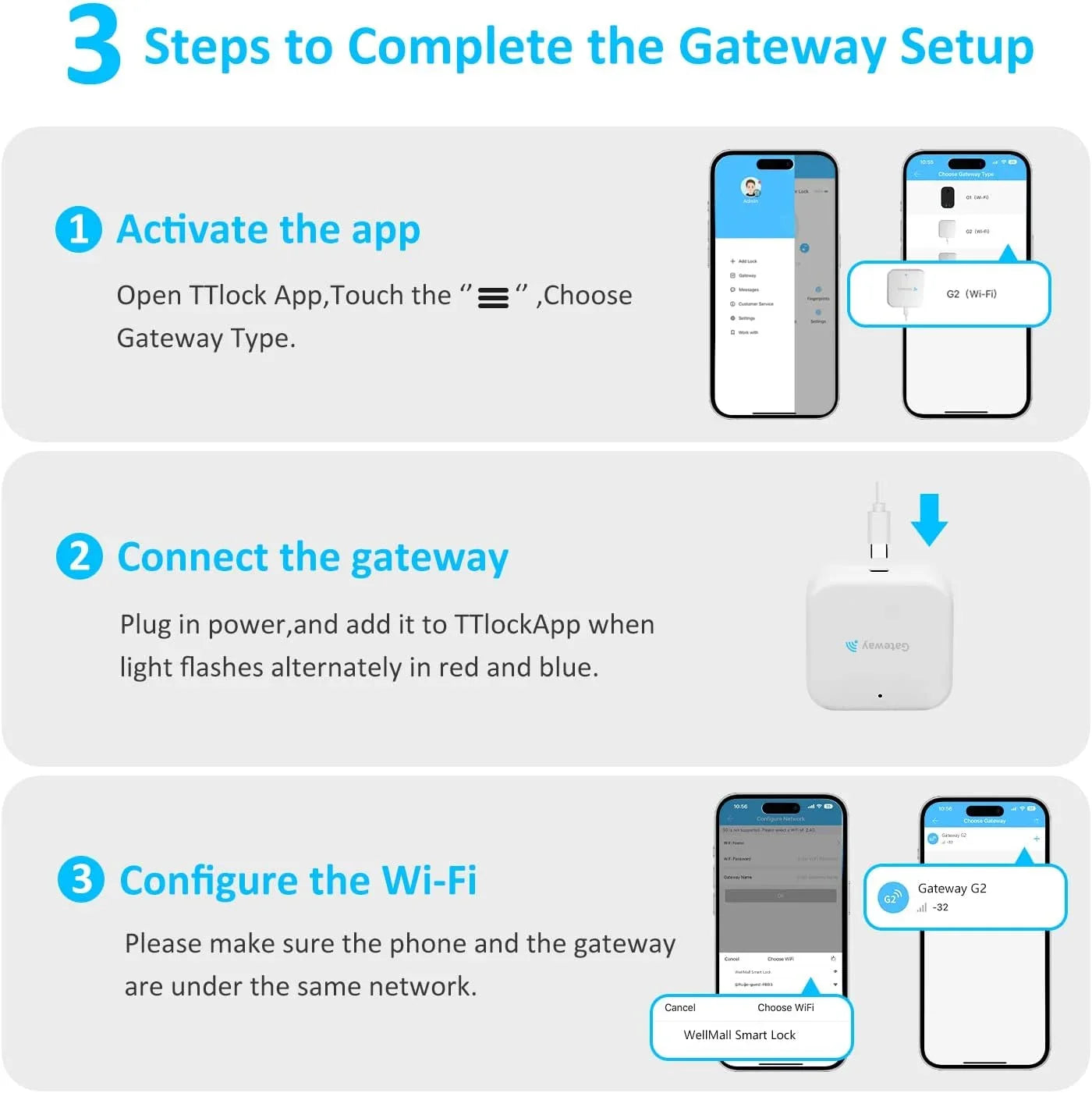 for G2 Entry Door Lock, Gateway Fingerprint Scanning, White Keyless