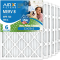 Pack by 700 to 5 Air Premium Furnace Filter Comparable MERV & MPR FILTERS Air Filter 6 Pleated Made Conditioner Filters AC 12x25x1 WICKED Electrostatic FPR CLEAN HVAC 12x25x1 8 USA AIRX AIR.