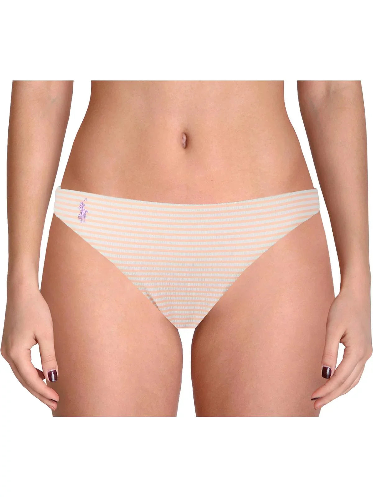 Polo Seersucker Separates Ralph Swim Striped Bottom Lauren Womens