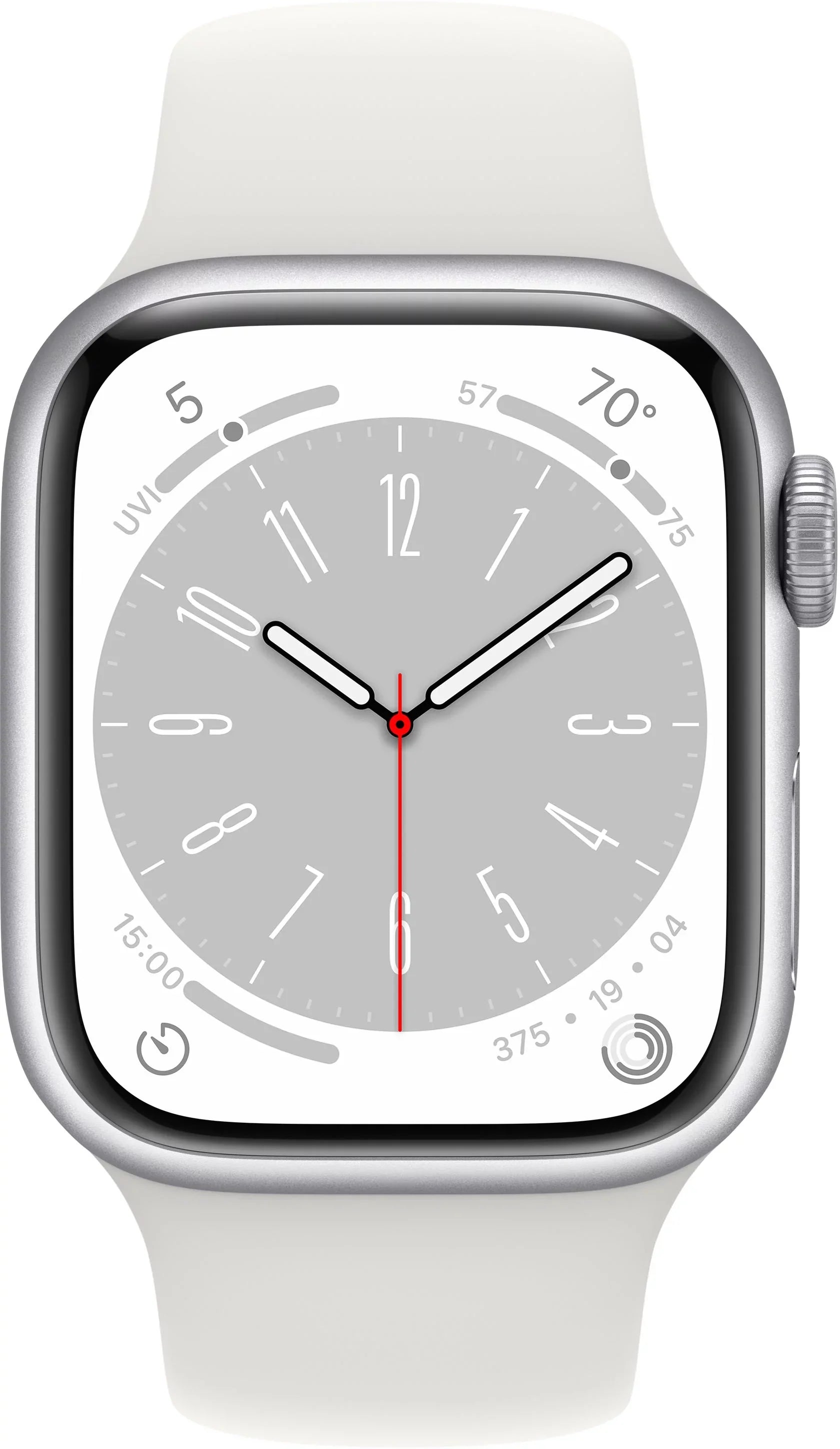 White MP4E3LL/A Band 41mm - Cell Series Gen Sport Watch 8 (Refurbished) Restored 8 Aluminum White