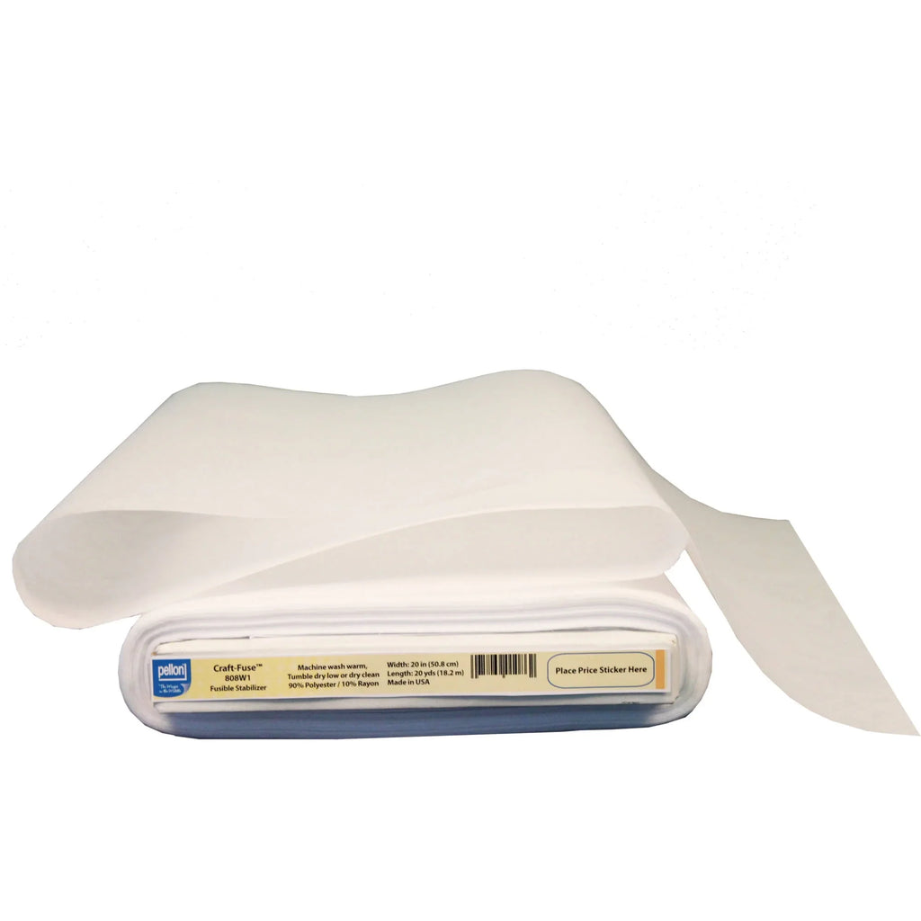Pellon Stabilizer, Bolt the by Craft-Fuse Fabric x 20" Yards White. 808 20